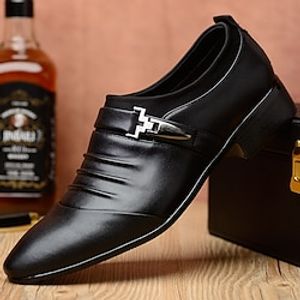 Men's Oxfords Loafers  Slip-Ons Formal Shoes Casual British Daily Office  Career PU Comfortable Black White Brown Summer Spring Fall miniinthebox