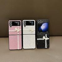 Phone Case For Samsung Galaxy Z Flip 5 Z Flip 4 Z Flip 3 for Women Girl Bling Glitter Shiny Shockproof Bow tie TPU Lightinthebox