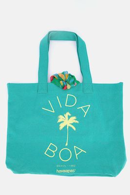 Womens Trendy Shopping Tote Bag 48 L x 38 H x 14 W cm  Green