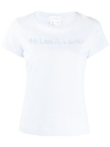 Helmut Lang embroidered 3D logo T-shirt - Blue