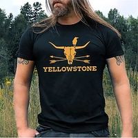 Men's T shirt Tee Graphic Tee Cool Shirt Graphic Prints Vintage Cow Crew Neck Hot Stamping Street Vacation Short Sleeves Print Clothing Apparel Designer Basic Modern Contemporary Lightinthebox - thumbnail
