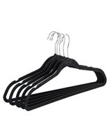 Wenko Flocking Hangers Pack of 5 Black