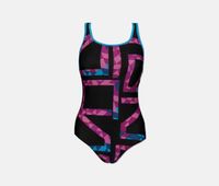 Womens Skogen One Piece  Black/Turquoise - thumbnail