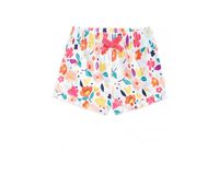 Baby Girl Ruffled Shorts  Bright White Floral - thumbnail