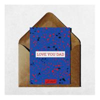 Bumble & Mouse Terrazzo Love You Dad Greeting Card (10.5 x 14.8cm) - thumbnail