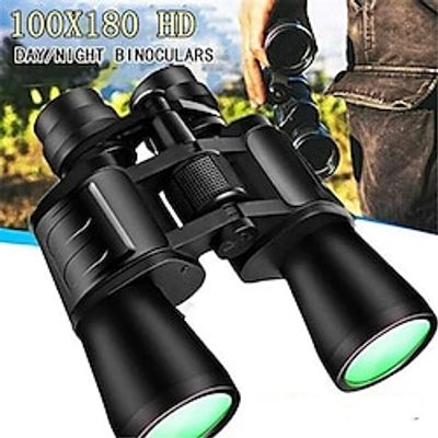 180x100 HD Extra-long Distance Binoculars Low-light Night Vision Zoom Binoculars for Hunting Hiking Birdwatching Gifts miniinthebox