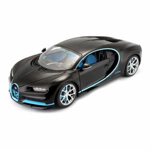 Bburago Bugatti Chiron 1.18 World Record Car 42 Black Die-Cast Model