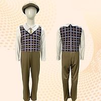 Old Man Hat Onesies Kid's Boys Cosplay Carnival Performance Halloween Carnival World Book Day 100 Days of School Easy Halloween Costumes Lightinthebox - thumbnail