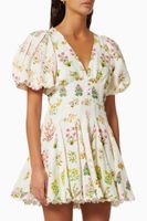 Miyu Skater Dress in Linen - thumbnail