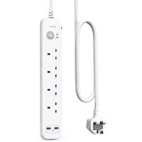 Anker 322 USB Power Strip White | 6 AC outlets | 2 USB ports | Fast charging