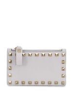 Valentino Garavani Rockstud zip wallet - White