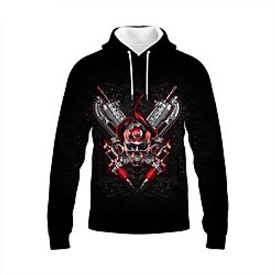 Inspired by Skull Heads Skull Hoodie Anime 100% Polyester Pattern Harajuku Graphic Kawaii Hoodie For Unisex / Couple's miniinthebox