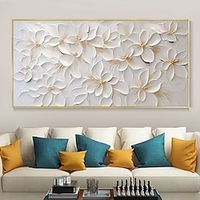 Handmade Oil Painting Canvas Wall Art Decoration Abstract 3D Palette Knife Abstract Texture Flowers for Home Decor Rolled Frameless Unstretched Painting Lightinthebox Handmade Oil Painting Canvas Wall Art Decoration Abstract 3D Palette Knife Abstract Texture Flowers for Home Decor Rolled Frameless Unstretched Painting Lightinthebox