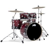 PDP Concept Maple Shell Pack - 5-piece - Red To Black Sparkle Fade (Without Cymbals) - thumbnail