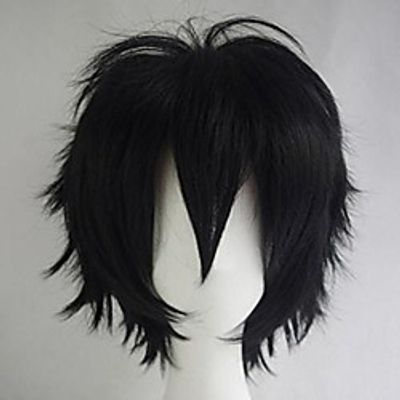 Unisex Women's Men's Short Fluffy Straight Hair Anime Cosplay Party Dress Synthetic Wig Lightinthebox