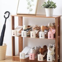 Double Adjustable Shoe Rack Holder