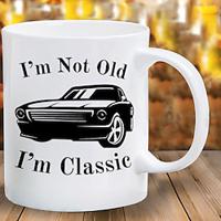 I'm Not Old I'm Classic Retirement Gift Mug Retired Senior Dad Father Grandpa Granddad Birthday Gifts For The Car Enthusiast Ceramic Cup Lightinthebox