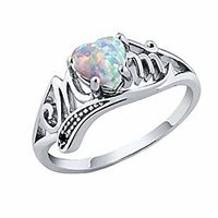 birthday gift for mom,keepfit love mom heart rings jewelry(multicolor,8) Lightinthebox - thumbnail
