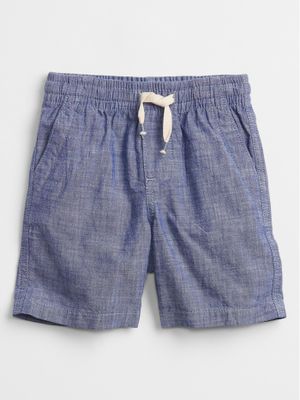 Toddler Chambray Pull-On Shorts Toddler Chambray Pull-On Shorts