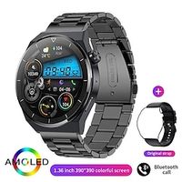 HK46 Smartwatch 1.36-inch Blood Oxygen Detection Bluetooth Call Music NFC Smartwatch miniinthebox - thumbnail
