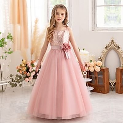 Kids Girls' Party Dress Solid Color Sequin Sleeveless Formal Performance Lace up Sequins Elegant Princess Beautiful Cotton Maxi Party Dress Pink Princess Dress Spring Fall Winter 6-12 Y Pink Lightinthebox Kids Girls' Party Dress Solid Color Sequin Sleeveless Formal Performance Lace up Sequins Elegant Princess Beautiful Cotton Maxi Party Dress Pink Princess Dress Spring Fall Winter 6-12 Y Pink Lightinthebox