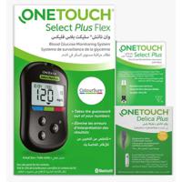 OneTouch Select Plus Flex Glucose Monitor + 50 Strips + Lancet 100s