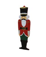 Homesmiths Christmas Nutcracker Felt On Foot Natural