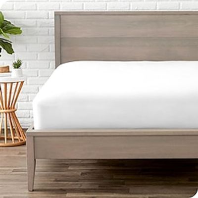 Solid Mattress Protector 12 Deep Pocket Mattress Cover Fitted Sheet Style With Elastic Rubber Band Washable And Easy Care Without Pillowcase Lightinthebox