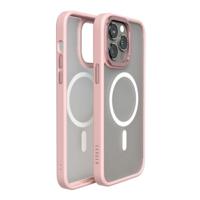 Levelo Magsafe Kayo Matte Back Case for iPhone 14 Pro Max - Matte Clear/Pink