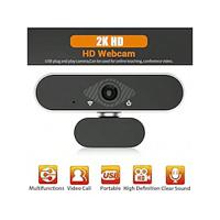 Hd 2K computer Webcam PC laptop autofocus camera suitable for live online class meeting chat Lightinthebox