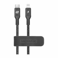 Momax Elite Link Triple Braided 3M Black Type-C To Lightning Cable - thumbnail