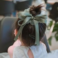 Toddler Girls' Active  Sweet Daily Solid Color Bow Polyester Hair Accessories Yellow  Pink  Blue One-Size Lightinthebox