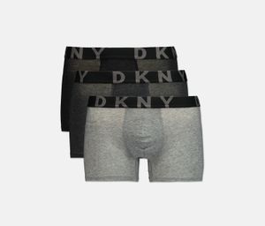 Mens 3-Pack Soft Micro Boxer Briefs  Charcoal/Grey/Black