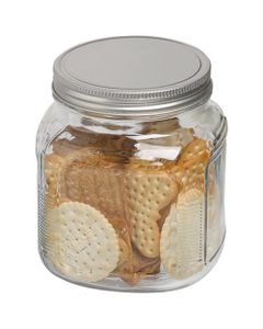 Anchor Hocking 32oz Cracker Jar with Brushed Metal Lid