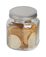 Anchor Hocking 32oz Cracker Jar with Brushed Metal Lid