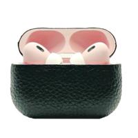 Customized Apple AirPods Pro 3 Leather Calf Black With Pink Customized Apple AirPods Pro 3 Leather Calf Black With Pink