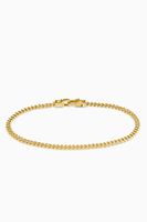 Curb Bracelet M in 9kt Gold Plated Silver Curb Bracelet M in 9kt Gold Plated Silver