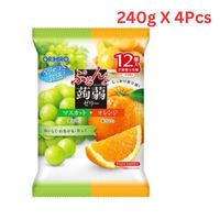 Orihiro Konjac Jelly Muscat & Orange 240Gm (Pack of 4)