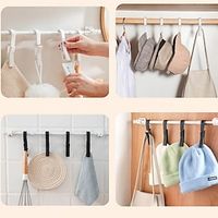 20pcs Multifunctional Hook Clip With 360  Rotation Hook For Hanging Facial Cleanser Toothpaste Clip For Bathroom Drainage And Cleaning Lightinthebox - thumbnail