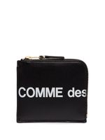 Comme Des Garçons Wallet logo zipped wallet - Black