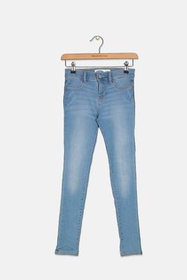 Kids Girls Ballerina Jeggings Blue Kids Girls Ballerina Jeggings Blue