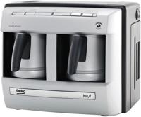 Beko Turkish Coffee Machine With Double Pot, Silver -BKK2113