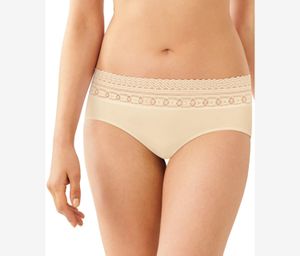Womens Comfort Microfiber Seamless Hipster  Beige