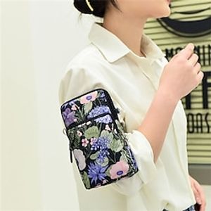 Mobile Phone Bag Female ThreeLayer Mini ShoulderMessenger Wrist Change Key Storage Arm Bag Lightinthebox
