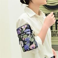Mobile Phone Bag Female ThreeLayer Mini ShoulderMessenger Wrist Change Key Storage Arm Bag Lightinthebox - thumbnail