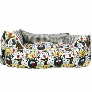 Coco Kindi Washable Sofa Cotton Bed - Size #2 Dog Print