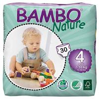 Bambo Nature Eco-Friendly Diapers, Size 4, 7-18 kg (30 diapers)