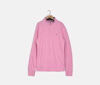 Boys Cotton-Mesh Half-Zip Pullover  Pink - thumbnail
