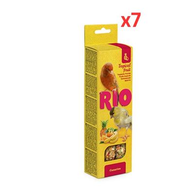 RIO Sticks For Canaries With Tropical Fruits 2x40g (Pack Of 7)