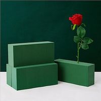 Floral Foam Blocks for Fresh and Artificial Flowers, Styrofoam Blocks (23cm L x 10cm W x 7.5cm H), for Fresh or Artificial Flower Arrangements and Craft Supplies Dry and Wet Floral Foam Blocks miniinthebox - thumbnail
